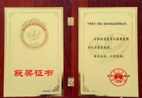 重庆市长质量奖